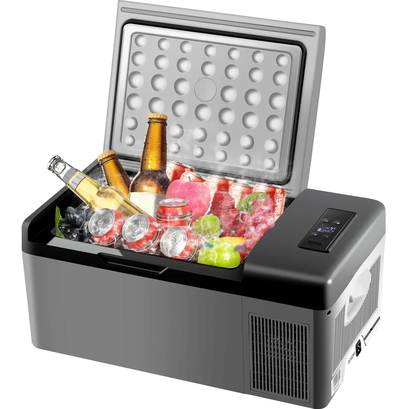 Auto vrieskist – Draagbare Koelbox – Mini Koelkast – Auto Koelkast – Camping Koelkast – 15 Liter Capaciteit – Compressor Koeling