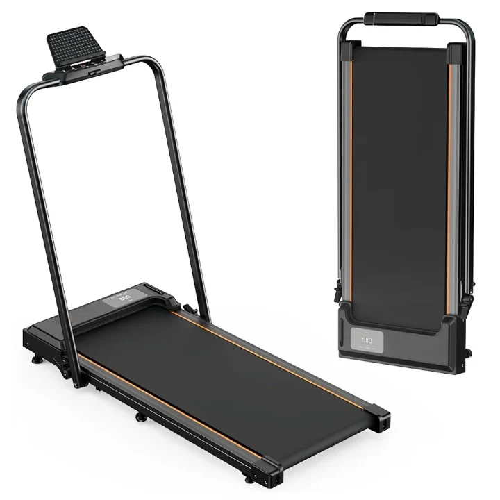 Loopband - Loopbanden - Wandelband - Walking Pad - Treadmill - Opvouwbaar - met LED-Display - Max Snelheid 1-6KM/h - 2.5 PK Motor - 40dB - 120kg Max. Belasting - 8 Lagen Loopgordels - 119.5 x 56 x 100.3cm - Zwart