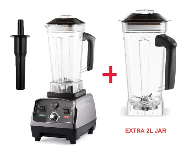 Blender - Blender Smoothie - Smoothie Maker - Foodprocessor - 2200W - Soepmaker - met Timer - 2L BPA-vrije Mengkan - Met Extra Pot