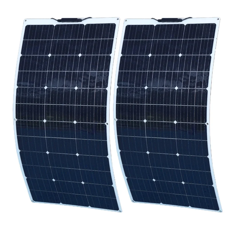 Zonnepaneel - Zonnepanelen - Monokristallijn - 200W - 20A - Zonne-kit - Lichtgewicht - Waterdicht - Flexibel