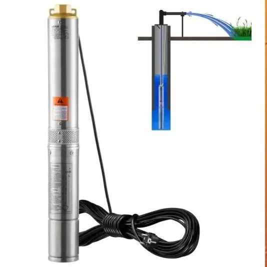 Dompelpomp - Waterpomp - Pomp - 2200W Ingebouwde Motor - RVS Waterpomp voor Irrigatie en Industriële Toepassingen - Tuinpomp - Diepwaterpomp - Elektrische
