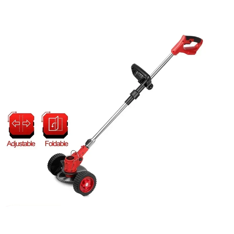 Grasmaaier - Grastrimmer - Bosmaaier - Kantenmaaier - Elektrische - Draadloze - 20000RPM - Verstelbare Vouwbare Telescopische Tuingereedschap - met 2 Accu's & EU Stekker