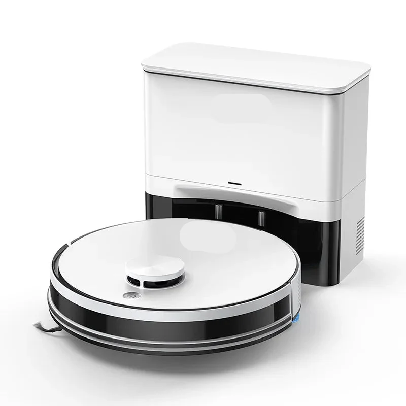 Robotstofzuiger - Vacuum Cleaner - Roborock - Draadloze - Dweilrobot - 5000Pa Zuigkracht - met Mopfunctie - Zelfledigend - voor 60 Dagen, App/Remote Bedienbaar, 180 Minuten Autonomie