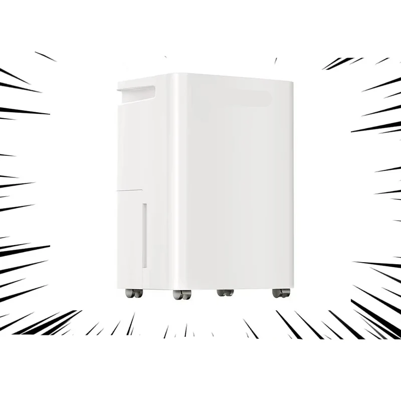 Luchtontvochtiger - Luchtreiniger - Draagbare - 35dB - 3.2L - Energiezuinig - Smart Touch Panel - Automatische Uitschakeling - met Ventilator - voor Thuis - en Kantoorgebruik - Wit