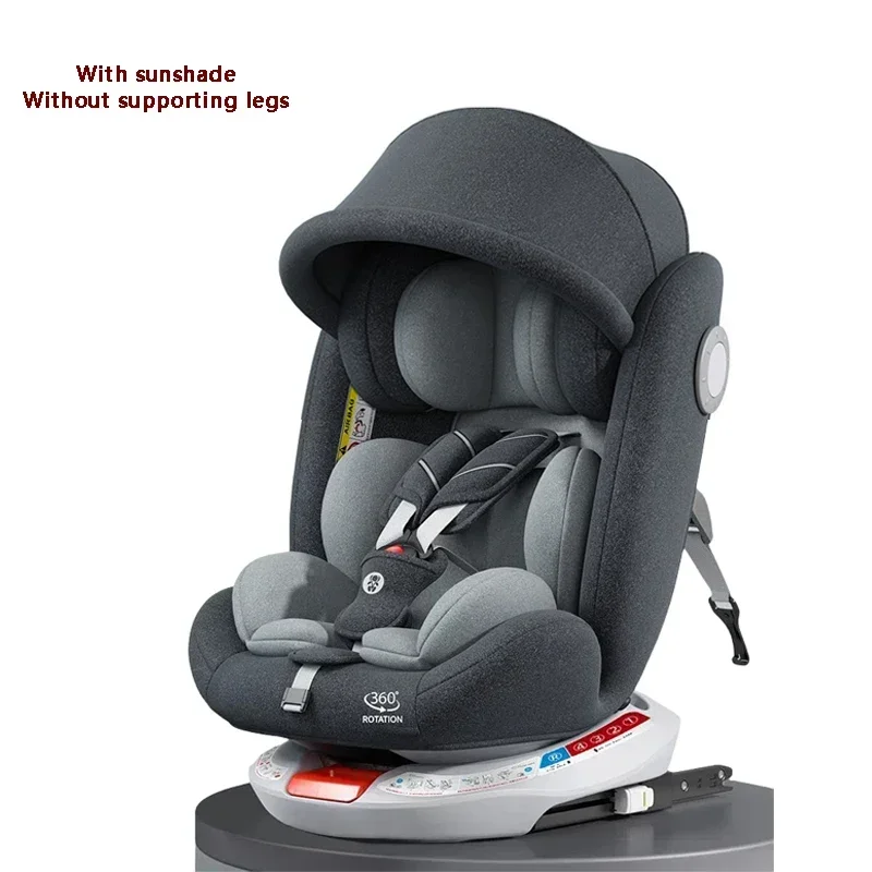 Baby Autostoel - Autostoeltjes - Autostoel Kinderen - Veiligheidszitje - Verstelbare Rugleuning - ECE Standaard - ISOFIX Bevestiging - Grijs