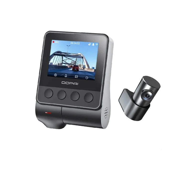 Dashcam voor Auto - Dash Cam - Dual Car Camera - 1944P HD - WiFi - Voor & Achter - 24H Parkeerbeveiliging - D²save Opslag - Zonder Geheugenkaart