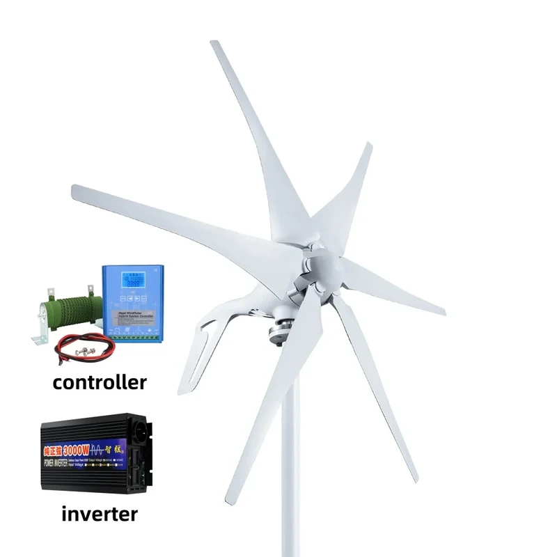 Windturbine - Windmolen - Windturbine Generator - Windenergie - 1000W - 12V - met Off Grid Systeem - Stille en Efficiënte Energieoplossing - voor Thuisgebruik en Autonome Installaties