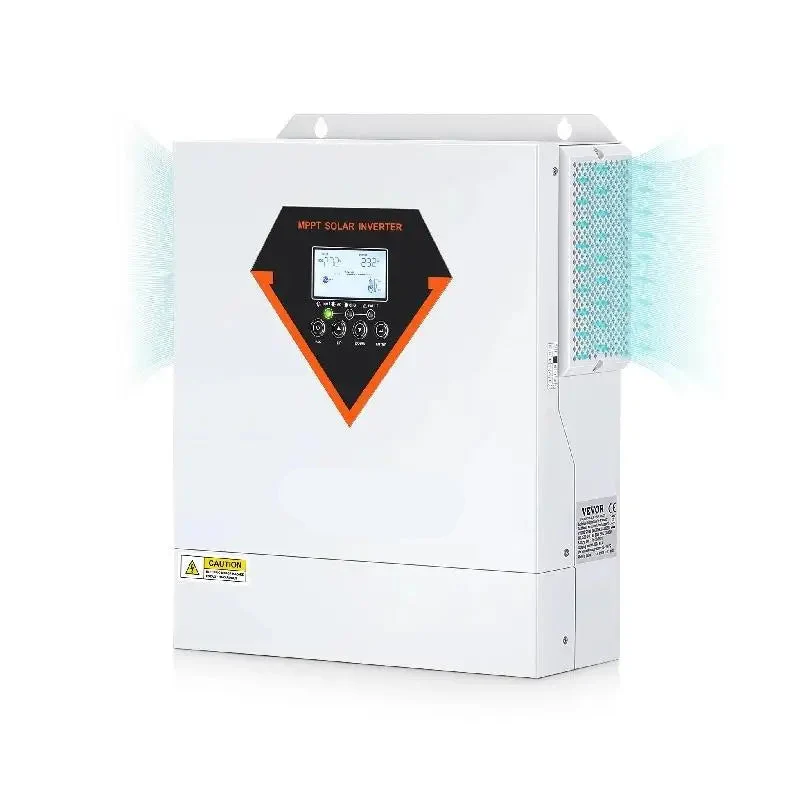 Omvormer - Inverter voor Zonnepanelen - Hybride Zonne-omvormer - 5500W - Pure Sine Wave Off-Grid Inverter met Acculader - 230V AC - Ondersteunt Zonnepaneel & Netstroom Opladen - Voor Zelfvoorzienende Energie