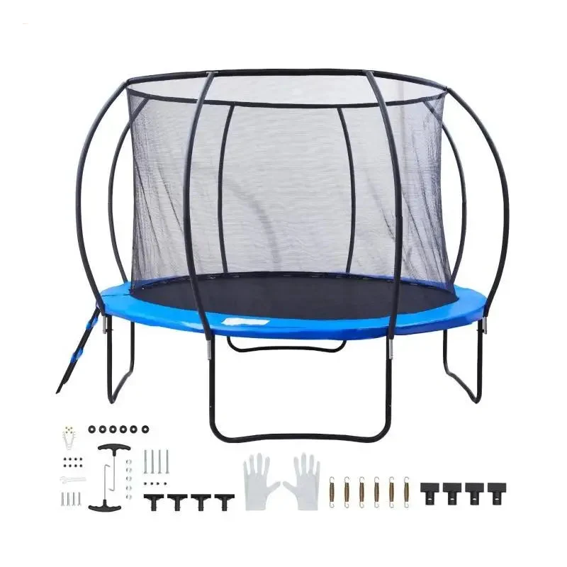 Trampoline - Rebounder - Trampoline met Veiligheidsnet - Tuintrampoline - 10ft - Stevige – Inclusief Springmat en Randbescherming – Geschikt voor Kinderen en Volwassenen – Outdoor Recreatief Gebruik