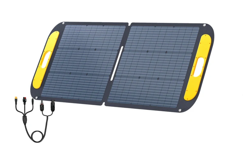 Zonnepaneel - Zonnepaneelset - Draagbaar - Opvouwbare - Waterdict - Outdoor Emergency Backup - voor Thuis - Tenten - Buiten - Kamperen - 110W - IP67 - 19V - 131 x 60 - Geel