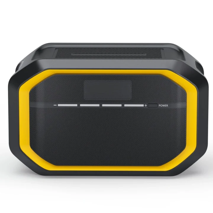 Powerstation - Stroomgenerator - Mini-Generator - Draagbare - Krachtcentrale - Extra batterij - LiFePO4 Batterij - voor Thuis - Tenten - Buiten - Kamperen - 1548Wh - 3500 mAh - 42 x 29.6 x 25.5 cm - Zwart/Geel