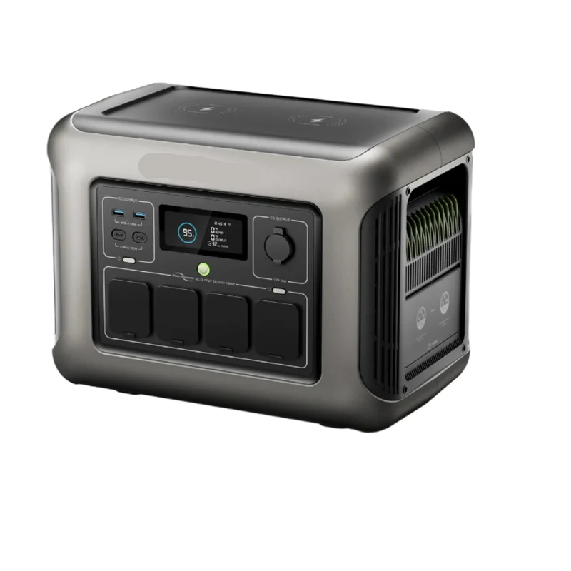 Powerstation - Generator - Aggregaat - Powerbank - Draagbare - 1152Wh - LiFePO4 Batterij - met 1800W AC Uitgang en Zonnegenerator