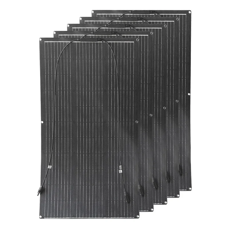 Zonnepaneel - Monokristallijn - Zonnepanelen - ETFE Zonnepaneel - 18V - 500W - 5 Stuks - Flexibel - Duurzaam - Waterdicht
