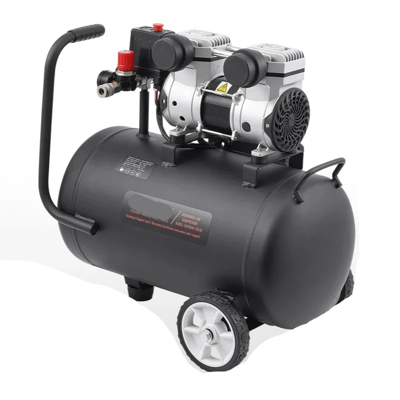 Stille Luchtcompressor - Airpress Compressor - Luchtcompressor Bandenpomp - Airpress - Elektrische Compressor - 650W - 80dB - Olievrije - 30 Gallon - Draagbare - Voor Auto Reparatie - Bandenvulling - Gereedschap