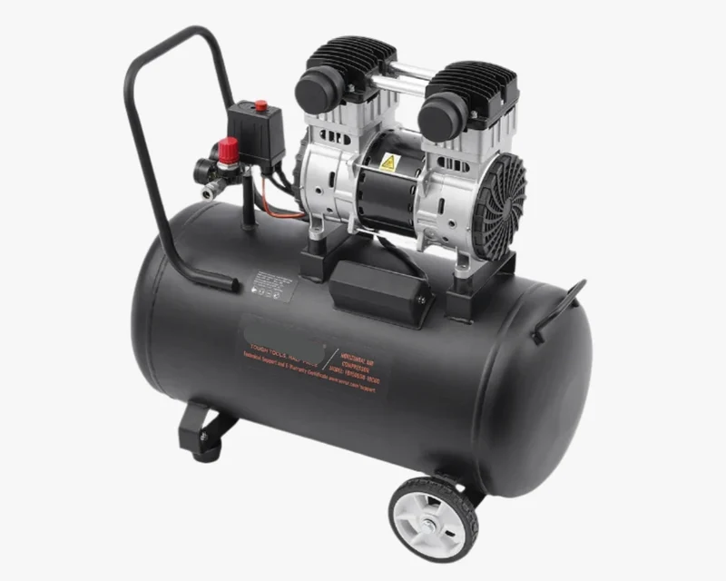 Stille Luchtcompressor - Airpress Compressor - Luchtcompressor Bandenpomp - Airpress - Elektrische Compressor - 1.32KW - 78dB - Olievrije - 60 Gallon - Draagbare - Voor Auto Reparatie - Bandenvulling - Gereedschap