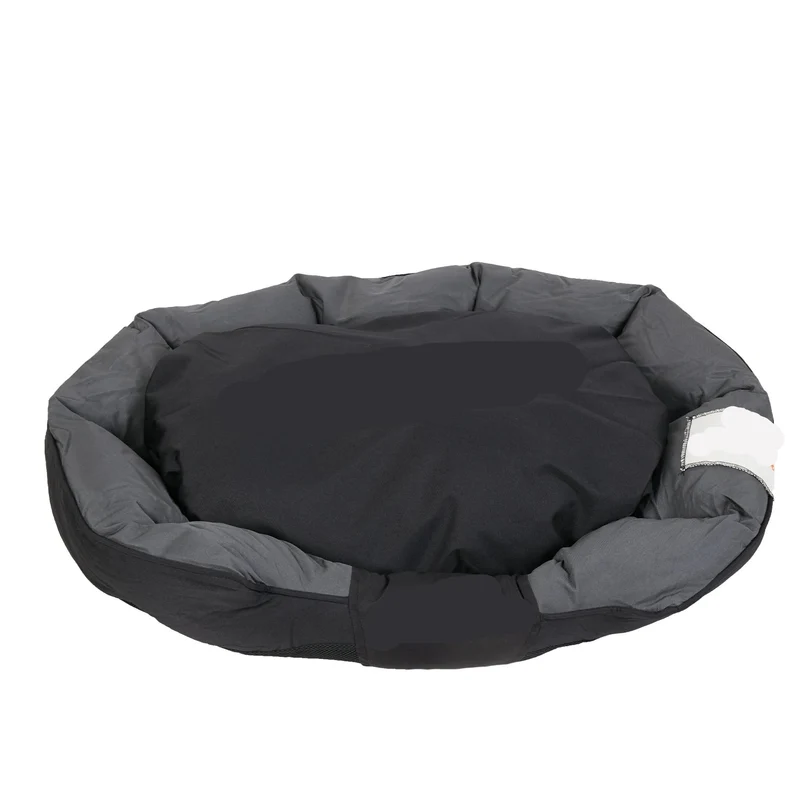 Hondenmand - Hondenkussen - Hondenbed - Hondenmanden - 110 x 80 x 22 cm - Waterdichte - Extra Groot Kalmerend Ligbed voor Alle Seizoenen - Donutmand - Wasbaar - Fluffy - Met Afneembaar Kussen - Oxford Stof – Hondenbank – voor Binnengebruik - Zwart
