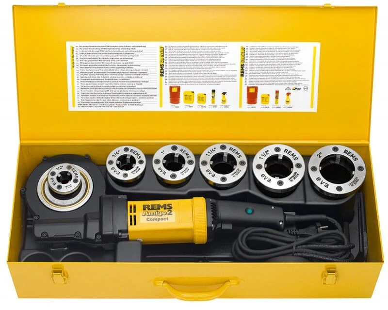 REMS Amigo 2 Draadsnijmachine Compact Set M 20+25+32+40+50 - 540025 R220