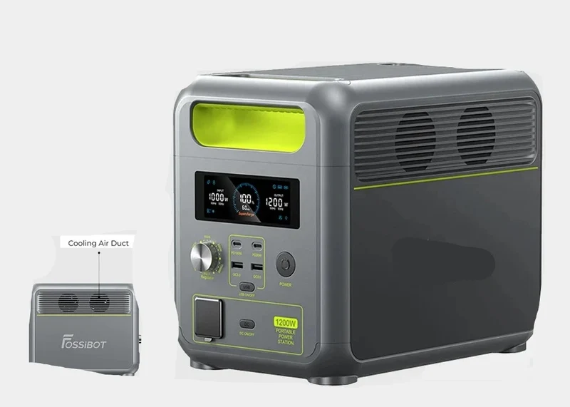Powerstation - Stroomgenerator - Powerbank - Draagbare - LiFePO4 Back-up Energiebron - 1024Wh - 1200W - Pure Sine Wave – Camping Accu – Solar Oplaadbaar - USB & AC Uitgangen