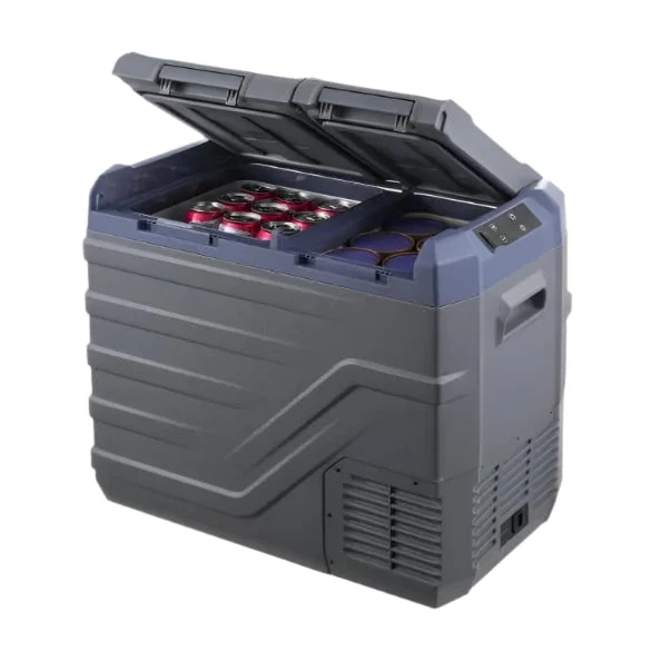 Auto Koelkast - Elektrische Koelbox - Koelbox - Mini Koelkast - 35L Capaciteit - 12/24V DC Compressor - Dual-Zone Mini Vriezer - Draagbare - voor Camping