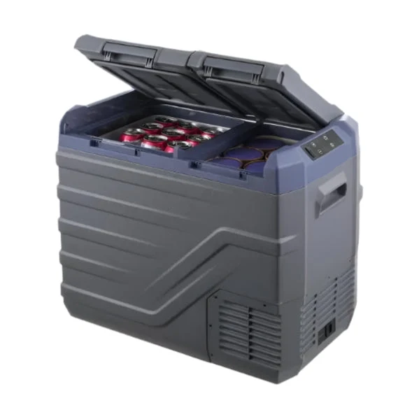 Auto Koelkast - Elektrische Koelbox - Koelbox - Mini Koelkast - 55L Capaciteit - 12/24V DC Compressor - Dual-Zone Mini Vriezer - Instelbaar Temperatuurbereik - Draagbare - voor Camping