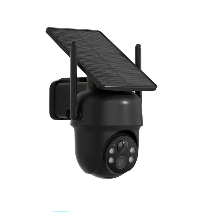 Beveiligingscamera - 5MP - 1 Stuks - Camerabewaking - Draadloos - met Zonnepaneel - Wifi - Tweerichtingscamerabeveiliging - Snelheidscamera - Afstandsweergave - Sirene-alarm - Draadloos Buitentoezicht