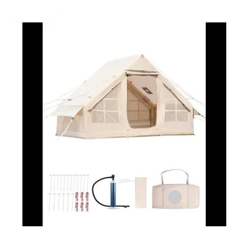 Opblaasbare Tent - Bell Tent - Camping Tent - Tenten - Kampeertent - Pop up Tent - 3-5 Personen - 4x3.1m - Opzetten in 10 Minuten - Waterdicht - Opvouwbaare - Ademend - Outdoor Camping – Glamping – Jachttent