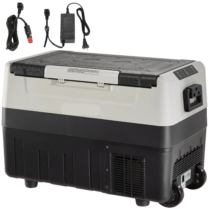 Auto Koelbox -Compressor Koelbox - Compressor Koelkast - Koelbox - 45L - Draagbare - Dual Zone - Koelkast en Vriezer - -20°C tot +10°C - Voor Camping - Auto - Caravan - Boot