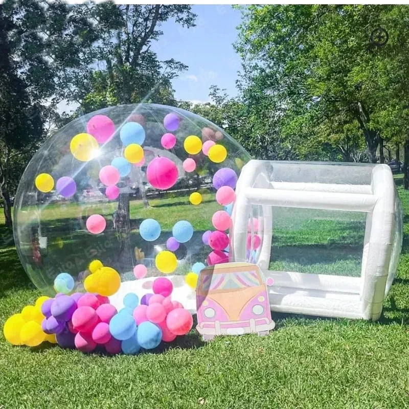 Camping Koepel Bubble Tent - Partytent - Tent - Partytenten- 2,5m Diameter - Transparante -Opblaasbare - Pop Up Tent - Met Blower – voor Feesten, Fotoshoots & Speelplezier