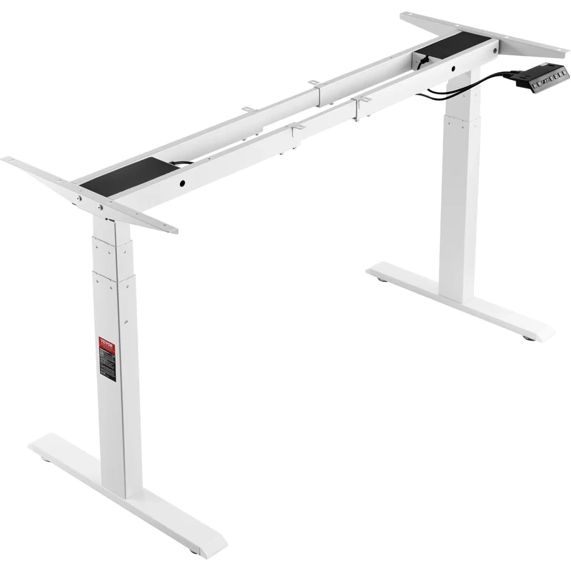 Elektrisch Zit-Sta Bureauframe - Verstelbaar Bureau Onderstel - Staand Bureauframe - Bureauonderstel - Hoogte Verstelbaar - 64-129cm - met Geheugenfunctie - voor Buro - Bureau Poten - Bureautafel - Burotafel