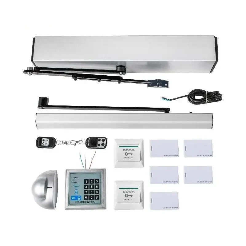 Automatische Deuropener - Elektrische Deurdranger - Swingdeur Systeem - tot 120° Openingshoek - 50W - Afstandsbediening - Bewegingsmelder - Voor Kantoor - Hotel - Toegankelijkheid