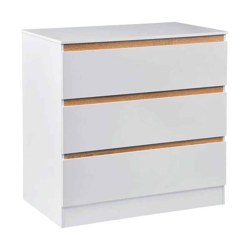 Ladenkast - Dressoir Kasten - Opbergkast - Nachtkastje - voor Slaapkamer - Studeerkamer - Woonkamer - Hal - 80 x 48 x 78 cm - Wit
