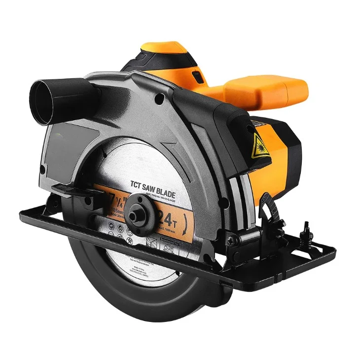 Cirkelzaag - Elektrische Cirkelzaagmachine - Batterijcirkelzaag - Elektrisch Gereedschap - Multifunctionele Snijmachine - Met Hulphandvat - 1200W - 4800 RPM - 220v - 25 x 28 x 23 cm - Zwart