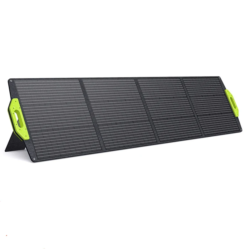 Zonnepaneel - Zonnepaneelset - Draagbaar - Opvouwbare - Waterdict - Outdoor Emergency Backup - voor Thuis - Tenten - Buiten - Kamperen - 200W - 18V - 240 x 64 cm - Groen
