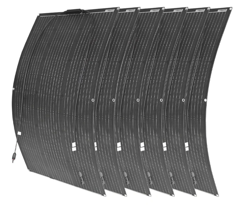 Zonnepaneel - Zonnepanelen - Monokristallijne Solar Kit - Flexibel - ETFE - Buigzaam - Waterdicht - Lichtgewicht - 600W - 6 Stuks - voor Boot - Camper - Caravan - RV of Tuin