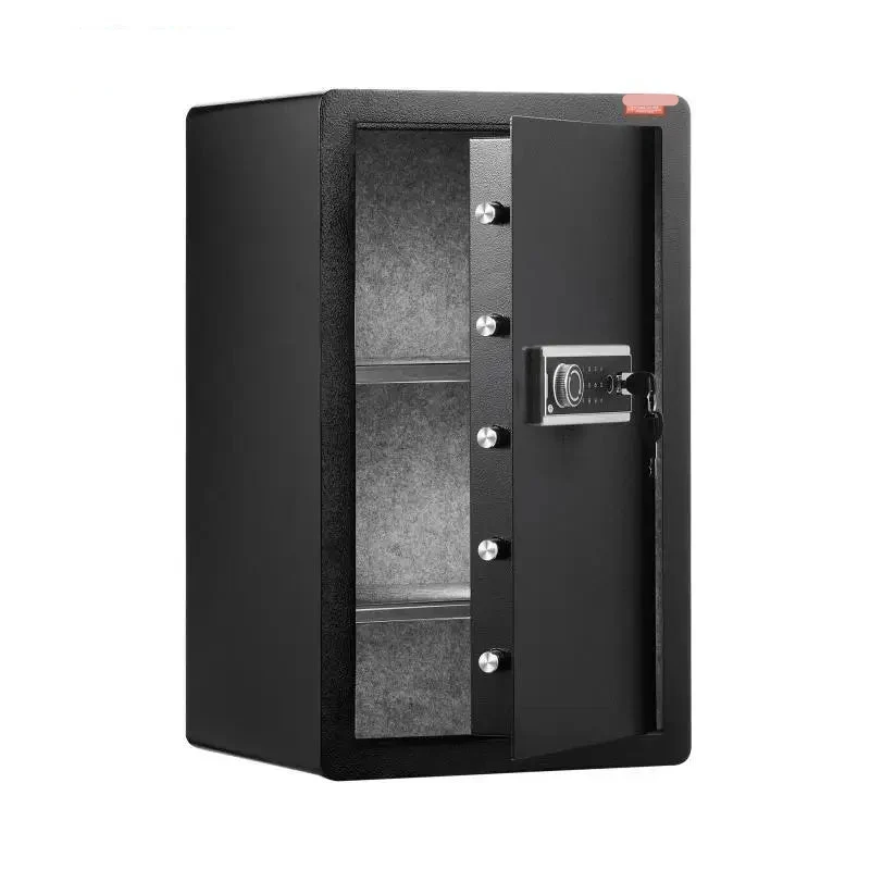 Veiligheidskluis - Kluis - Sleutelkluis - Sleutelkastje - 5.5CU.FT - met Dubbele Toegang - Sleutel, Wachtwoord & Vingerafdruk – Brandwerende Opbergbox met LED & Sleutelrek
