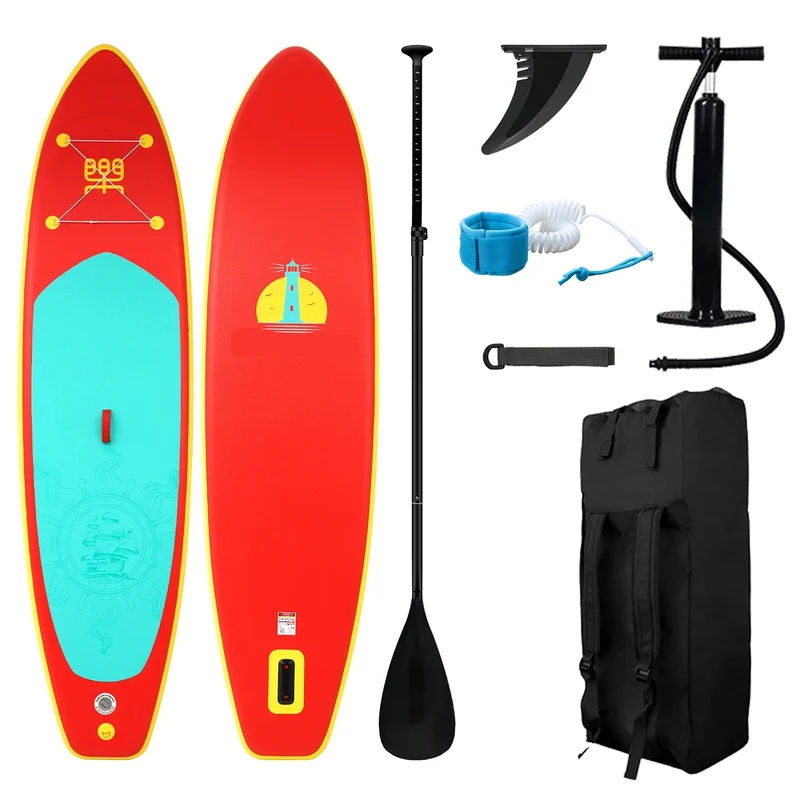 Supboard - Sup - Kajak - Paddle Board - Kayak - 350x87x15CM - Opblaasbaar Stand-Up Sup Board - Ultra-Licht & Draagbaar – Maximale Draagkracht 160KG - Rood