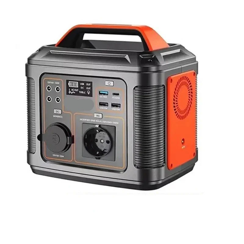 Powerstation - Generatoren - Aggregaat - Stroomgenerator - Generator - 300W - 296Wh - 230V AC & DC Poorten - Draagbare Power Station - Snelle Oplaadfunctie - LED Zaklamp – Geschikt voor Reizen & Kampere