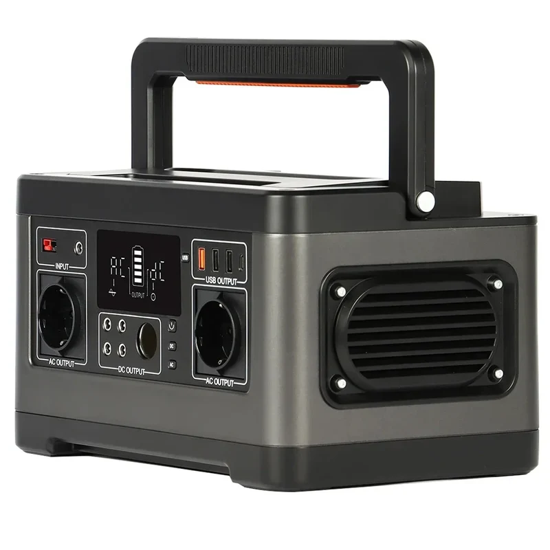 Powerstation - Generatoren - Aggregaat - Stroomgenerator - Generator - 500W - 520Wh Capaciteit - Draagbare Power Station - Lithium Batterij – Zonne-energie Generator – 5x DC Uitgangen – 4x USB Uitgangen