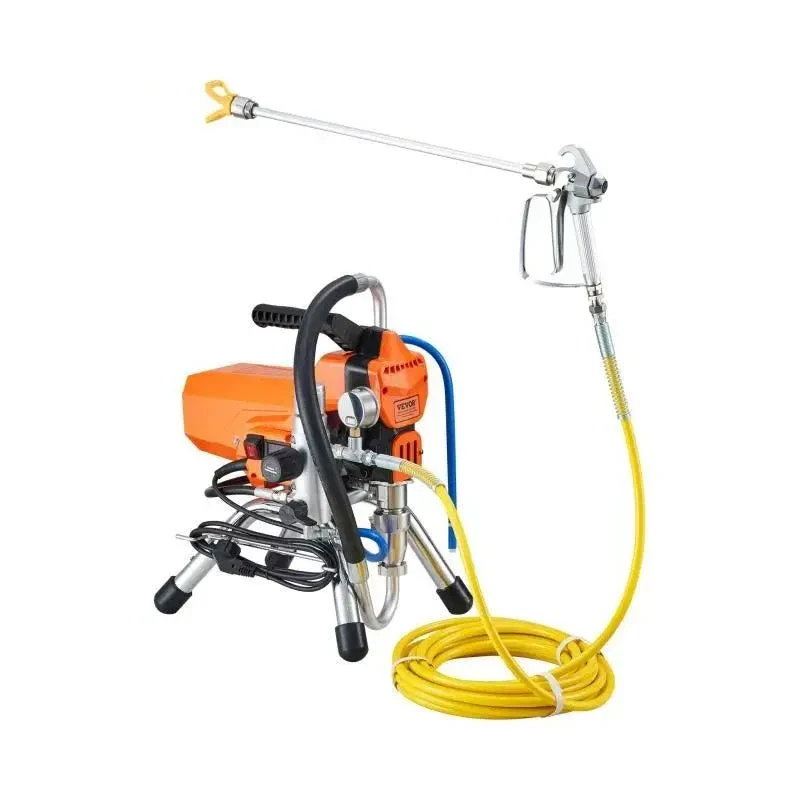 Airless Verfspuit - Verfspuitmachine - Verfspuiten Electrisch - 2000W - 3000PSI - 9m Slang - en Verlengstuk - Verfspuitpistool - Instelbare Druk - Voor Latex - Vernis en Primer
