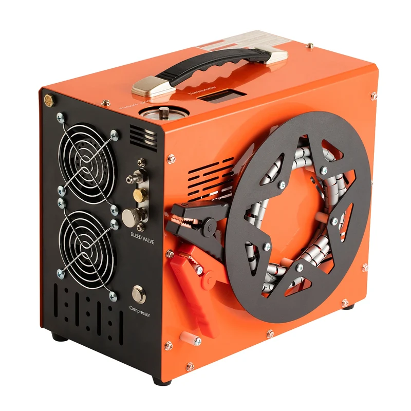 Luchtcompressor - Draagbare Luchtcompressor - Airpress Compressor - 300 bar - 4500Psi PCP - 30Mpa - 120V - 600W - met Ingebouwde Stroomconverter
