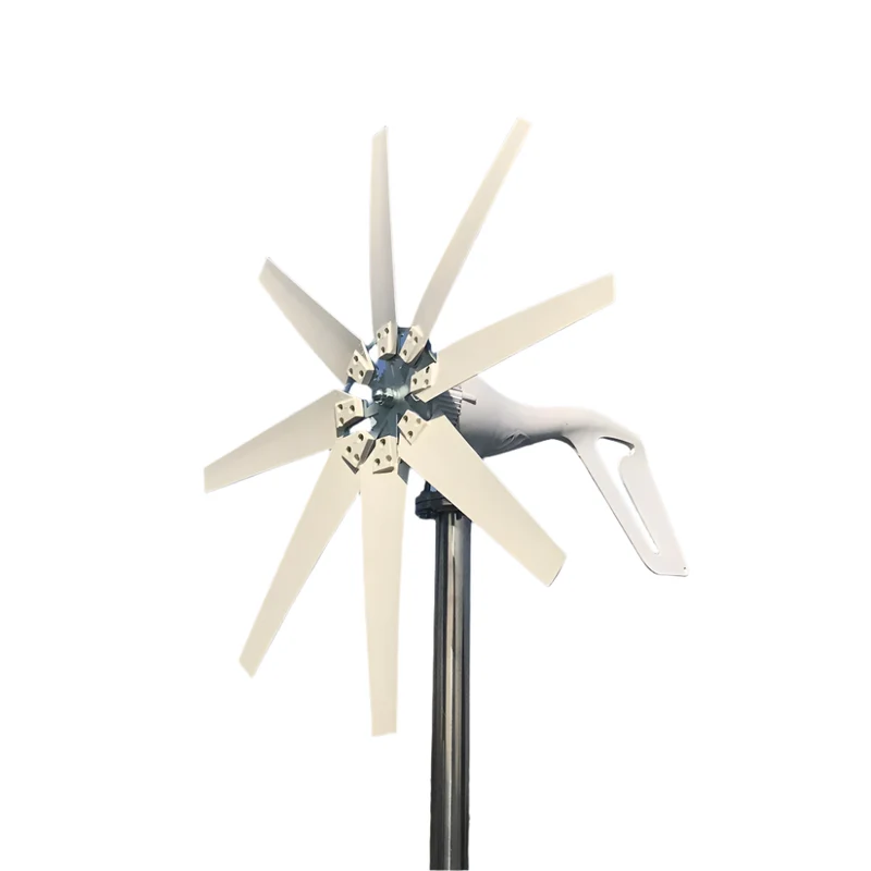 Windturbine - Windmolen - Windturbine Generator - Windenergie - Horizontale As - 3000W - 48V - Met Vrije Controle - 8 Messen - Stille en Efficiënte Energieoplossing - voor Thuisgebruik