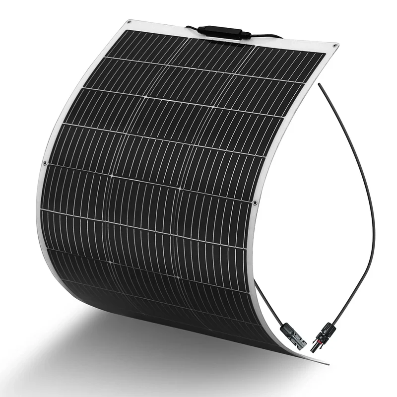 Zonnepaneel - Zonnepanelen - Zonne-energie - 16.5V Fotovoltaïsche Celmodule - Flexibel - Monocrystalline Silicon - 100W - 1 Stuk - Waterdicht - voor Boot - Camper - Caravan - RV - Tuin