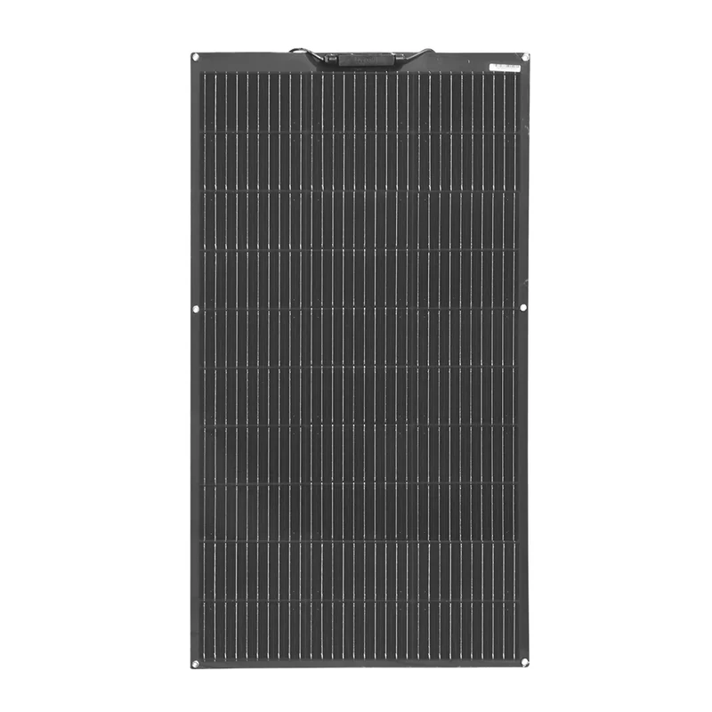 Zonnepaneel - Zonnepanelen - Zonne-energie - 16.5V Fotovoltaïsche Celmodule - Flexibel - Monocrystalline Silicon - 100W - 1 Stuk - Waterdicht - voor Boot - Camper - Caravan - RV - Tuin - Zwart