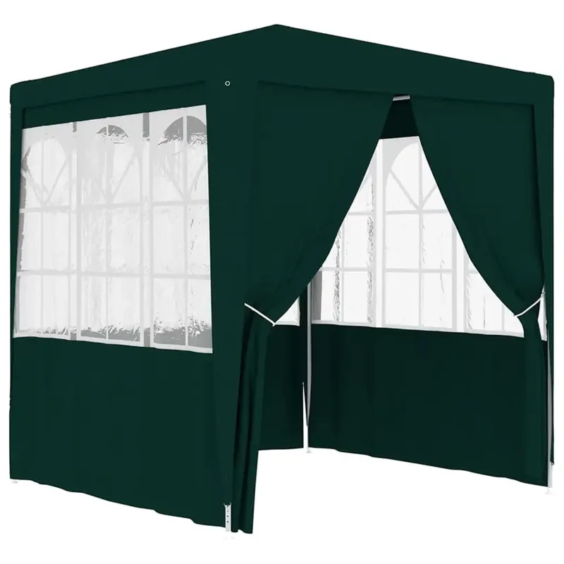 Paviljoen – Tuinpaviljoen – Partytent – Buitentent – Tuinent – Overkapping – Waterdicht – Robuust Stalen Frame - 2.5 x 2.5 m - Groen