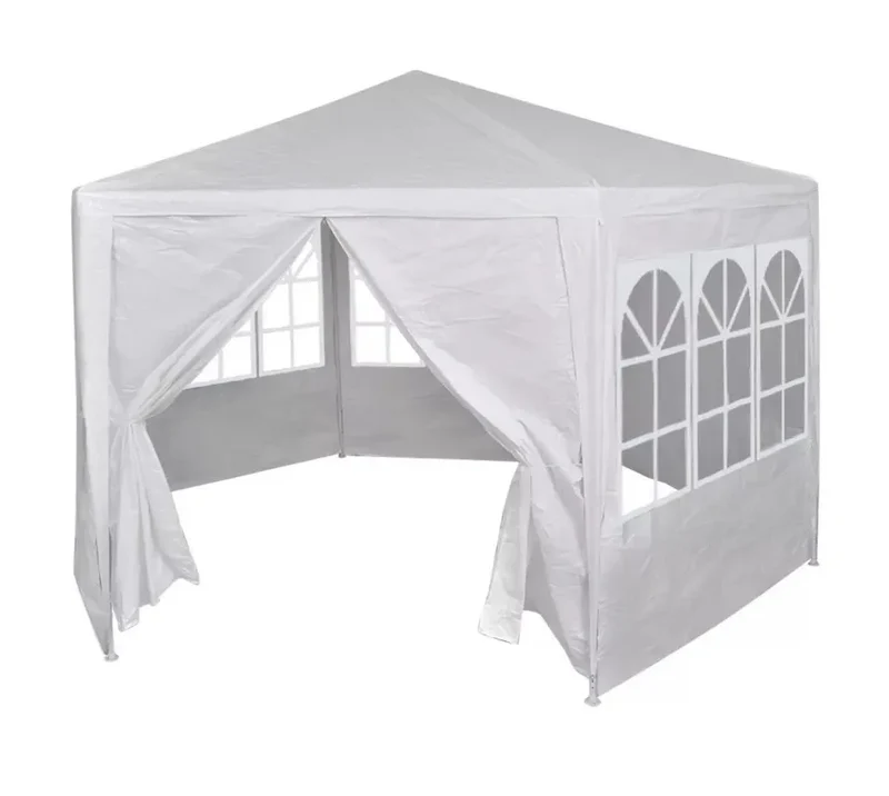 Partytent – Tuinentent – Outdoor Partytent – Waterdichte Tent – Voor Buiten – 2 x 2 Meter – Stevig Gecoat Staal - Wit