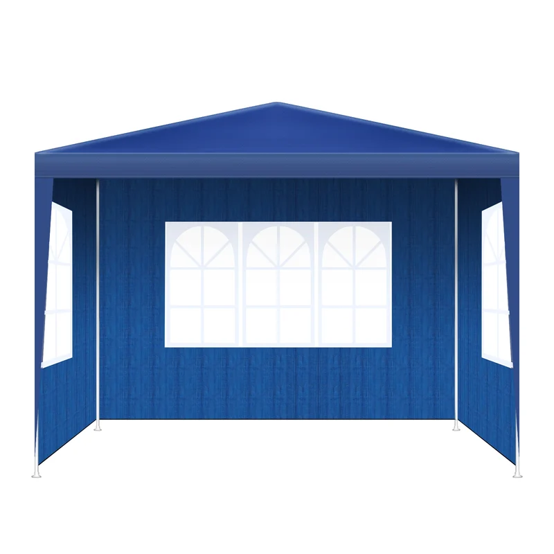 Partytent – Tuinent – Waterdichte Outdoor Tent – Luifel – Beschut – Waterdicht PVC – Metalen Frame – 3x3 Meter - Blauw