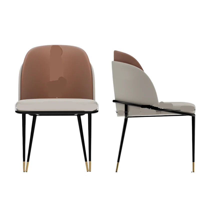 Eetkamerstoelen – Stoelen – Dining Chairs – Comfortabele Stoelen – Microvezel PU-Leder – Massief Eucalyptus Hout – 150 Kg Draagkracht - Set van 2 - Bruin