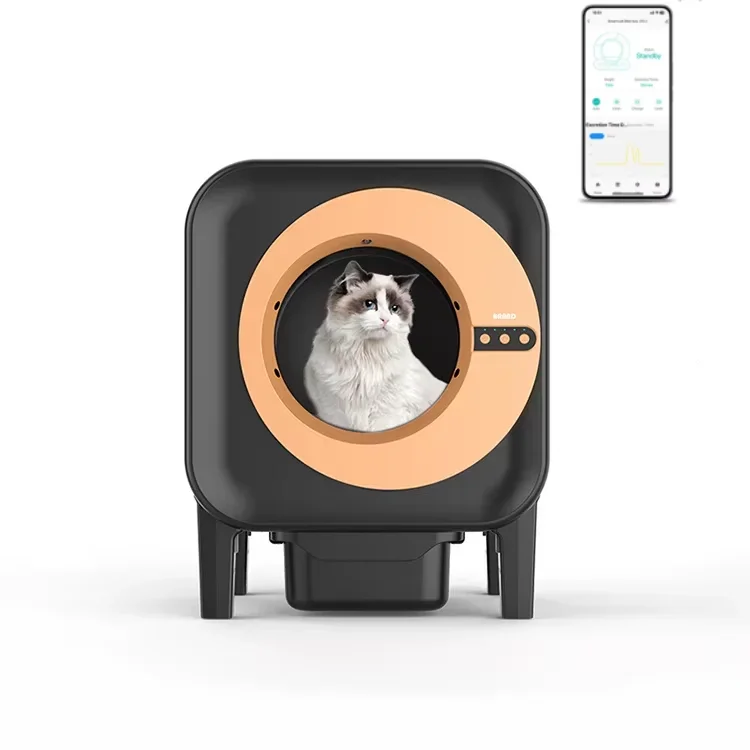 Automatische Kattenbak – Intelligente Kattenbak – Zelfreinigende Kattenbak – Slimme Kattenbak – 70 Liter Ruimte – Geavanceerde Geurcontrole - Zwart