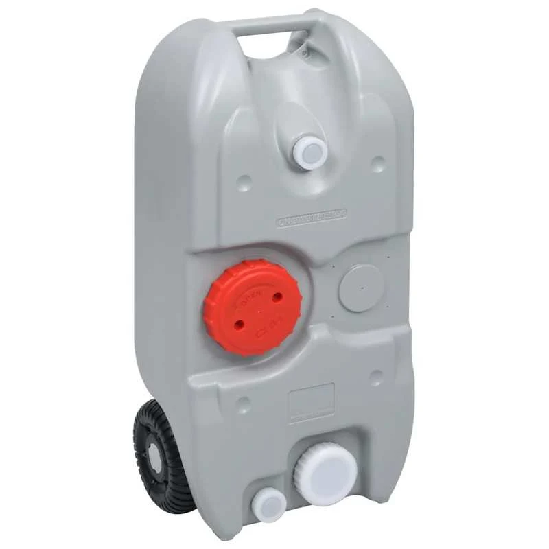 Watercontainer – Wateropslag – Mobiele Watertank – Buitenwatertank – 40 Liter Inhoud – Wieltjes Met Trekhendel