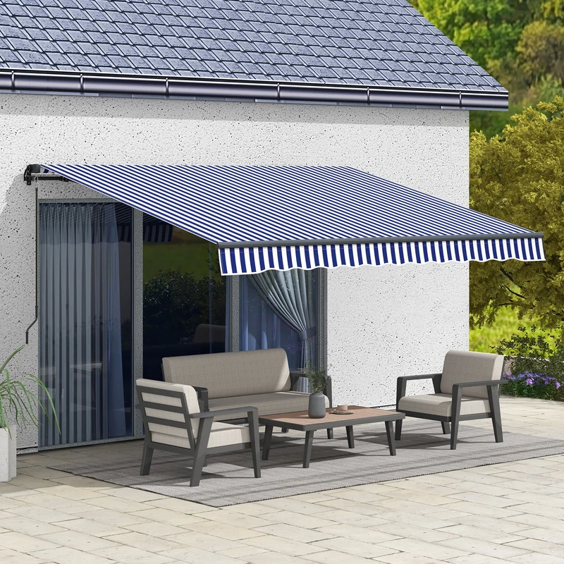 Verstelbare Balkonzonwering – Luifel - Terraszonwering – Schaduwdoek – Zonnescherm – Aluminium Frame – UV30+ Bescherming